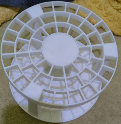 White plastic wheel - white,